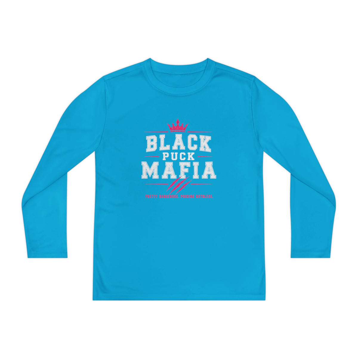 Black Puck Mafia Graphic Youth Long Sleeve